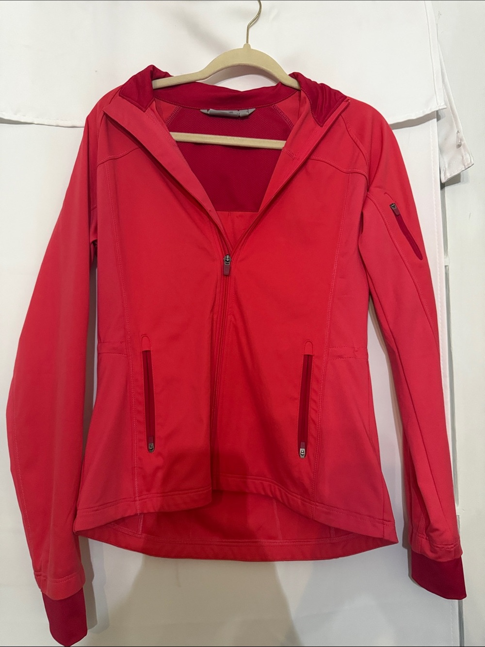 Athleta hot pink zip athletic jacket